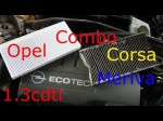 Самостоятельная замена салонного фильтра Opel Corsa - видео  инструкция